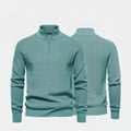 Zopfmuster-Wollstrickpullover