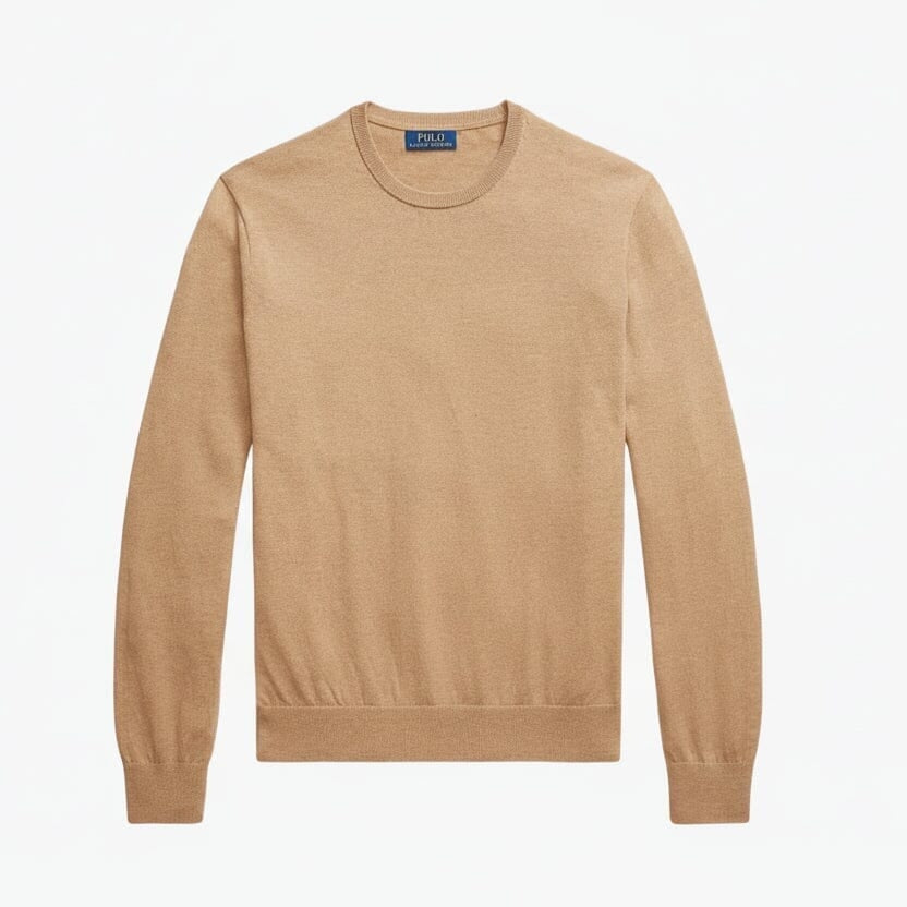 Baumwoll-Kaschmir-Pullover Mit Rundhalsausschnitt