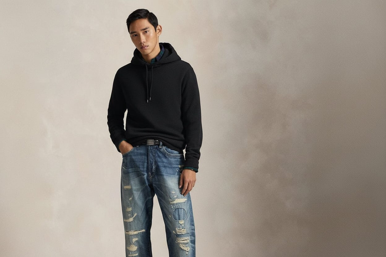 Polo Bear Fleece-Kapuzenpullover